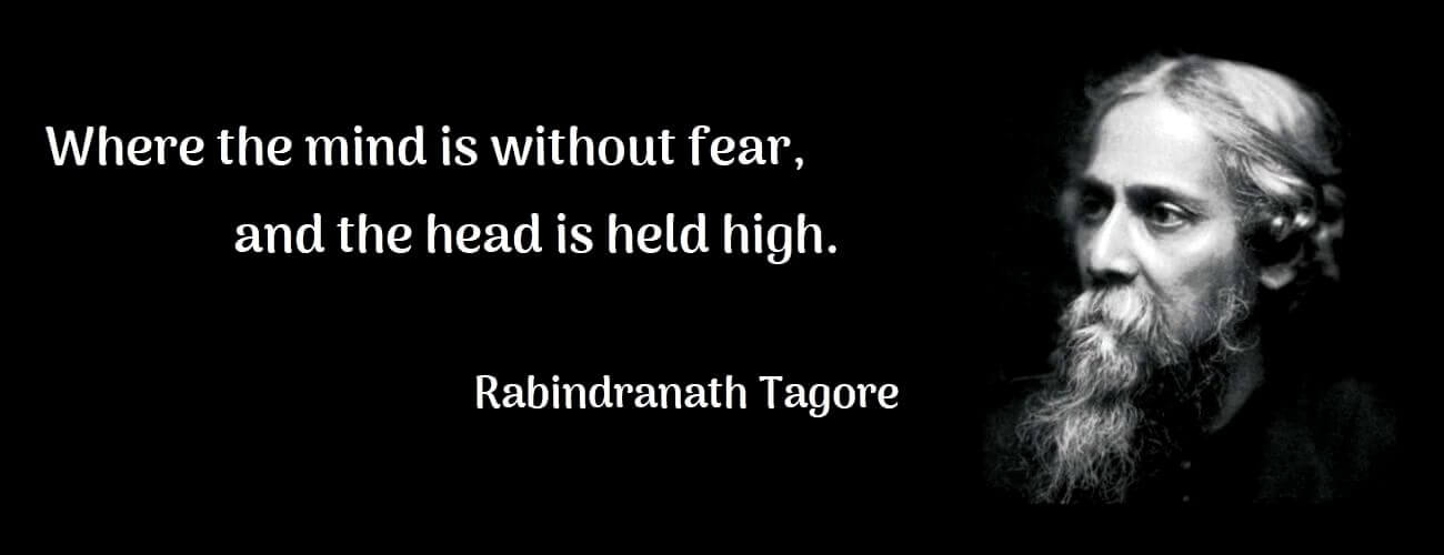 vibranturre tagore quote, rabindranath tagore